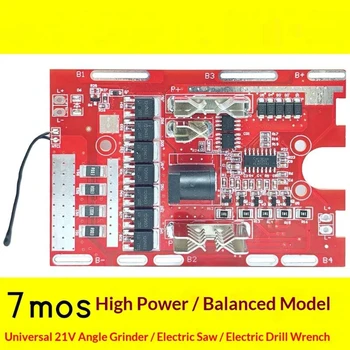 Nuovo【1 pz. Scheda di protezione batteria al litio 21V 7MOS per utensili elettrici con circuito di bilanciamento e protezione dalla temperatura】