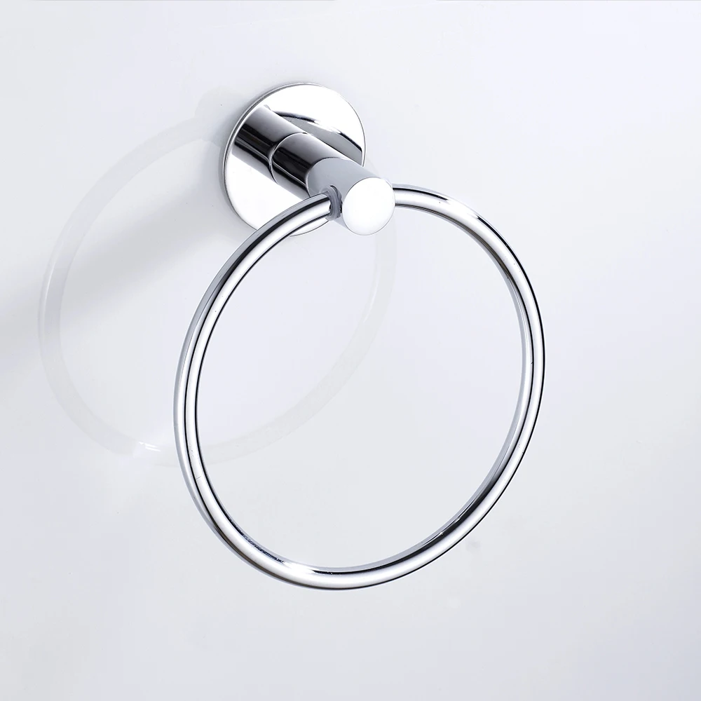 Stainless Steel Bathroom Towel Ring Hook Wall Mounted Holder