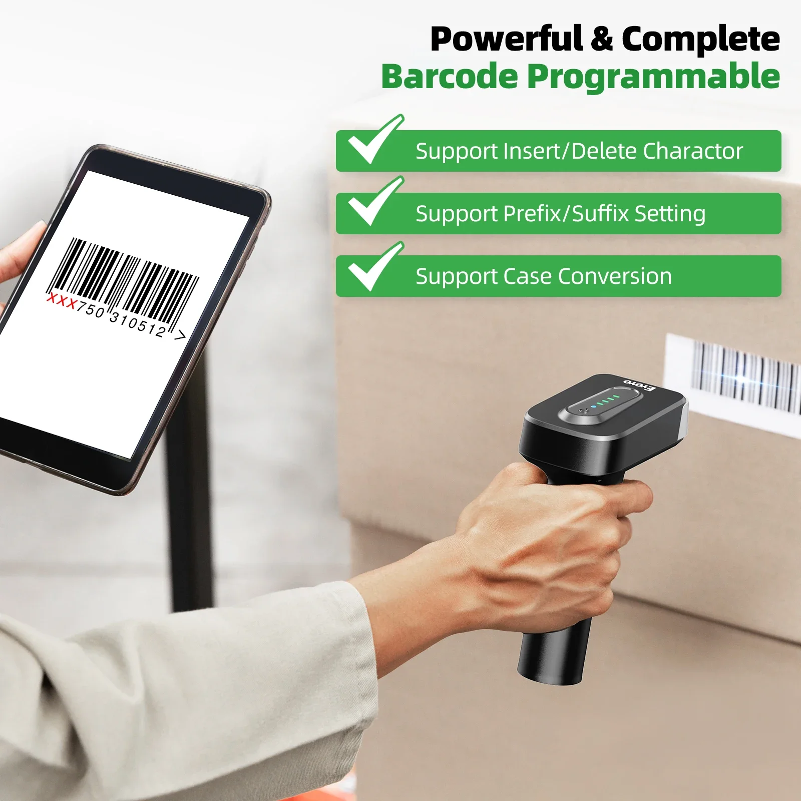 Scanner portable Eyoyo compatible POS et ordinateur