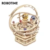 Robotime Rokr 84pcs Rotatable DIY 3D Starry Night Wooden Model Building Kit Block Assembly Music Box Toy Gift for Children Adult 1