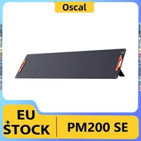 Panneau solaire pliable OSCAL PM200 SE 200W, cellules solaires monocristallines à haut rendement (24,6%), surface ETFE, étanche IP67, sortie MC4, support réglable, pour camping en plein air et camping-car. 1