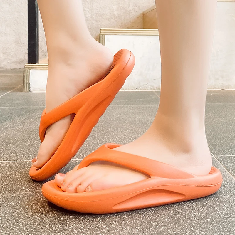 Summer Womens Slippers Hollow Flip Flops Fashion Outdoor Slippers Roman Sandals Womens Flip Flops Slides Soft Platform Sandals