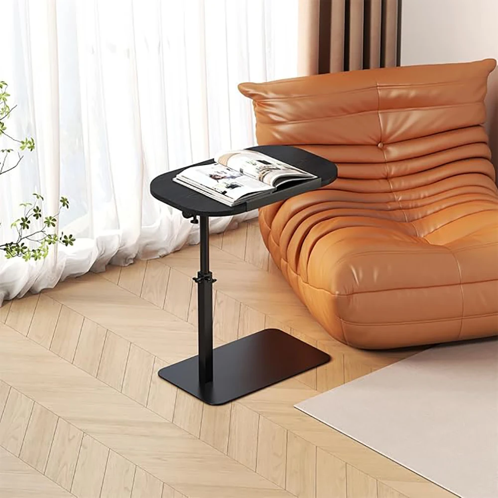 Minimalist Height Adjustable End Table, Side Table Sofa Tray for Couch 360&deg; Swivel Laptop Stand ,for Couch Bedside Hospital