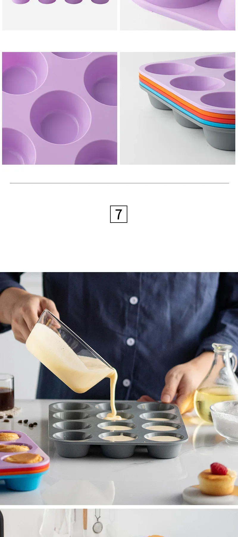 12-Hole Silicone Baking Mold – 3D Round Sphere Cake Pan, Chocolate, Muffin, Cupcake, DI... - SKU CCM01902 - UGI Packaging