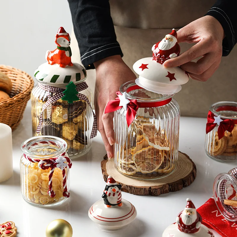 Christmas candy cookie mason jar kitchen cereal food storage