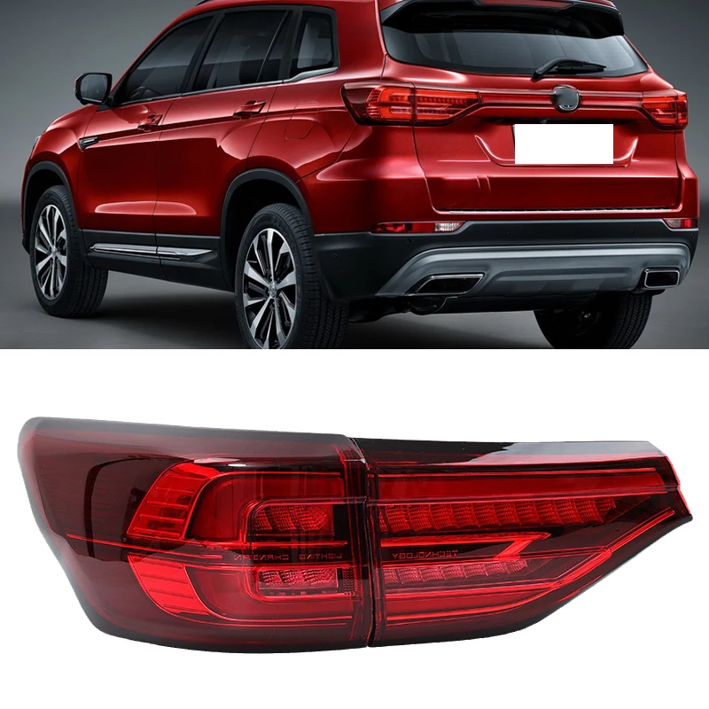 For Chinese Changan CS75 SUV 2018 2019 2020 2021 Car LED Rear Tail Light Stop Brake Warning Lamp Tail Lamp Assembly Accessories