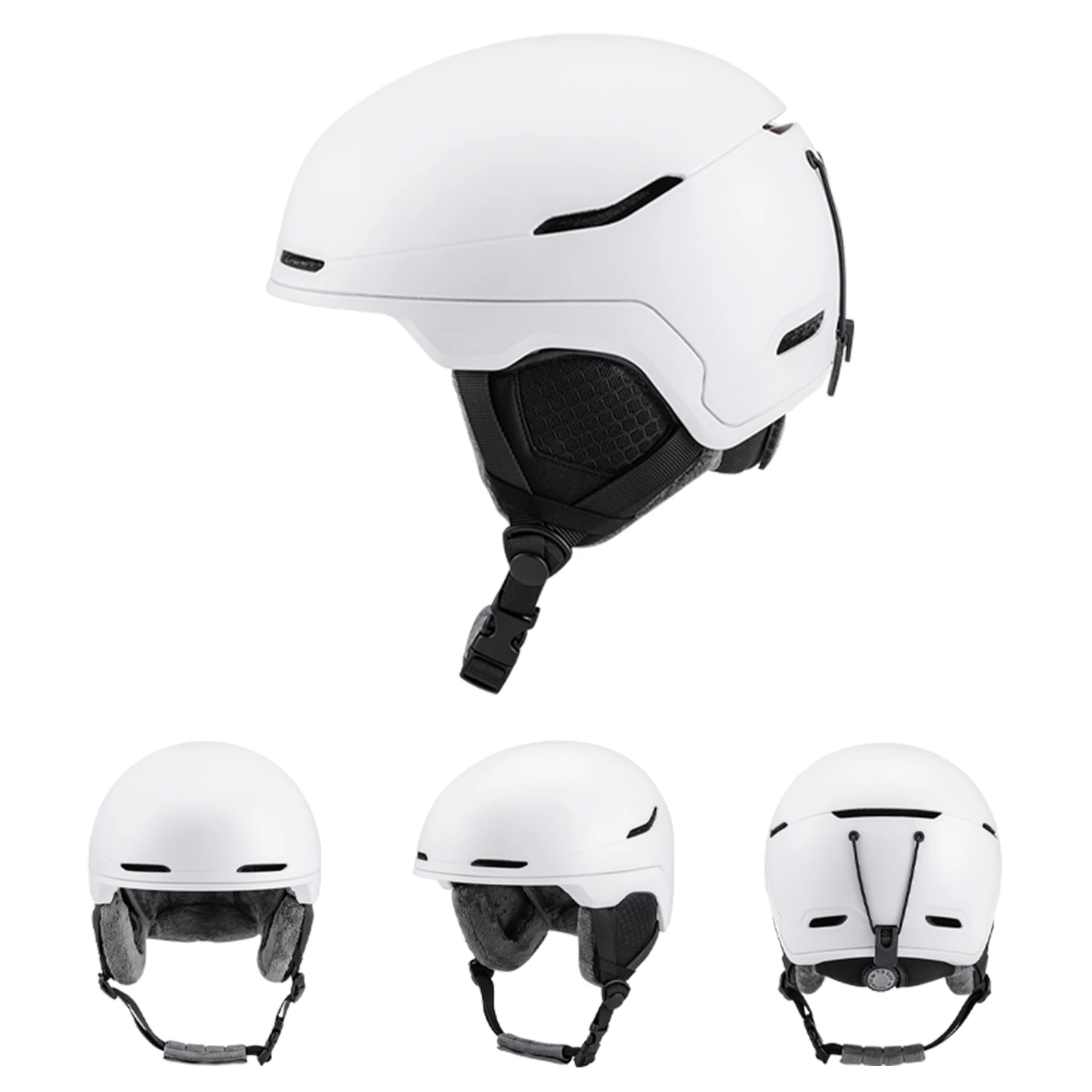 Ski Helmet Safety for Men Women Lightweight EPS Liner Thickened PC Shell Adjustable Velvet Interior Snowboard Helmet Bike Helmet 3
