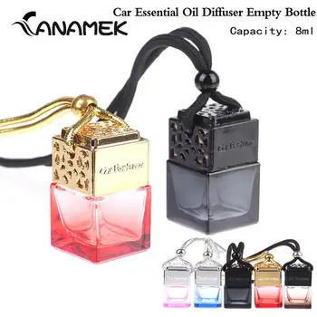 1 pz auto diffusore di olio essenziale fragranza deodorante profumo bottiglia di profumo ornamento appeso bottiglia vuota accessorio interno