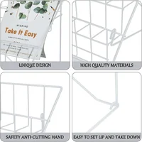 6 Tier Wire Countertop Rack Comic Book Rack Wide Tabletop Display Magazine for Book Brochure Literature Greeting Card Shelf 2