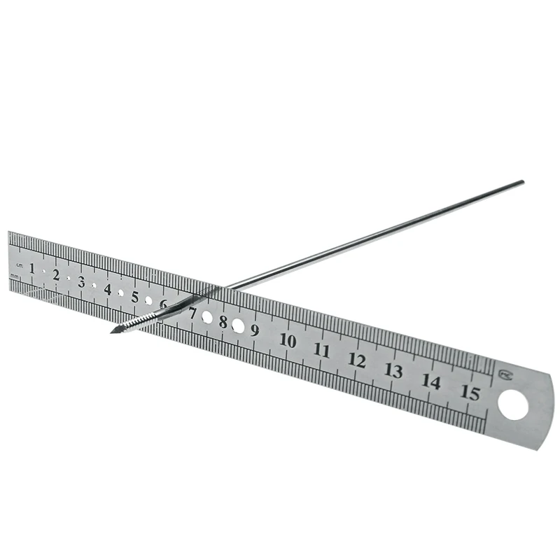 

5pcs Orthopedic Measuring Ruler Kirschner K Wire and Bone Screw Diameter Lenght Measuring Ruler Pet Vet Instrument