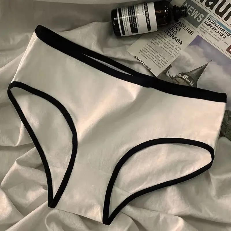 3pcs Cotton Women&rsquo;s Panties Triangle Sports Style Minimalist Girls&rsquo; Underwear Mid Waist Women Underwear women panties