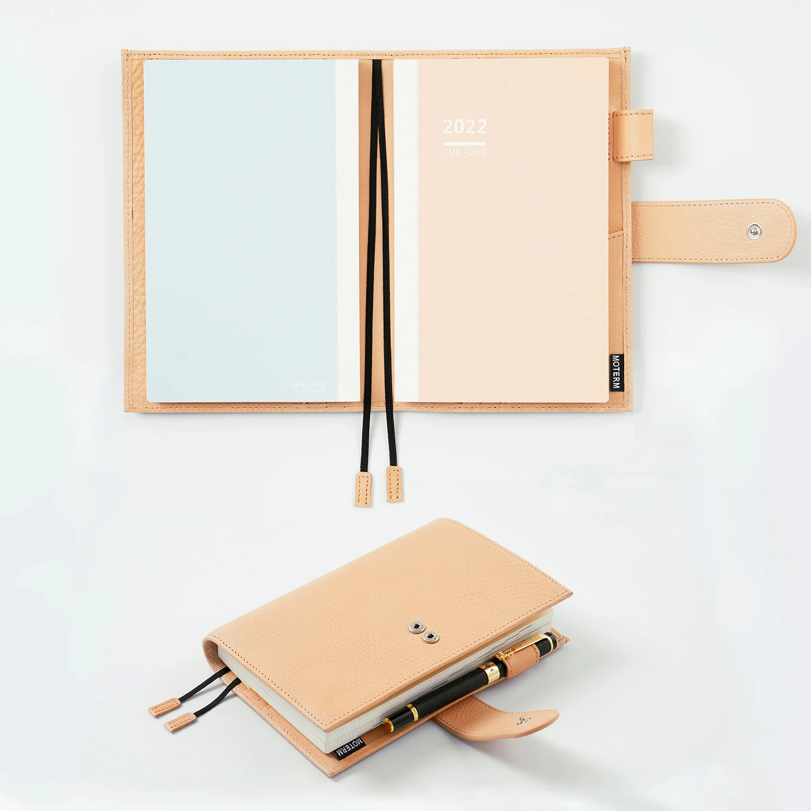Moterm B6 Slim/ Min Original Cover for JIBUN TECHO Notebook Full Grain Veg Tanned Cowhide Planner Organizer Diary Journal 4