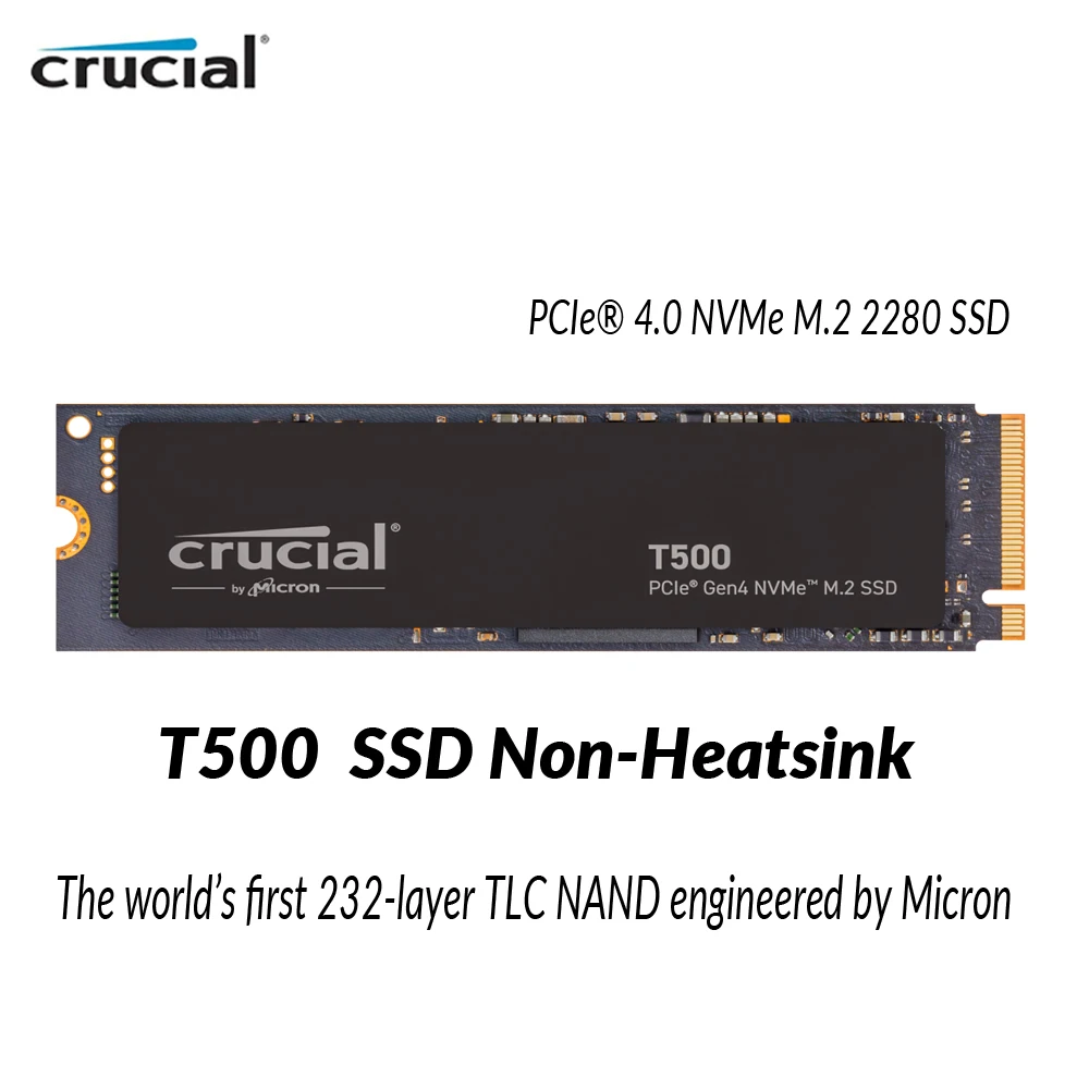 Crucial T500/P3 Plus SSD PCIe 4.0 NVMe M.2 2280 SSD, 500GB 1TB 2TB 4TB ָ Ʈ ̺, PS5   Ƽ Ʈ ũž
