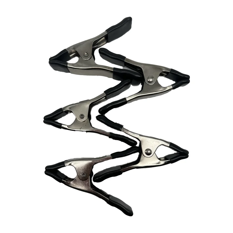 4 Inch Steel Metal Spring Clamps 4" Clip Max Jaw Opening 20cm Large Super Heavy Duty spring clamp for diy woodworking 5PCS