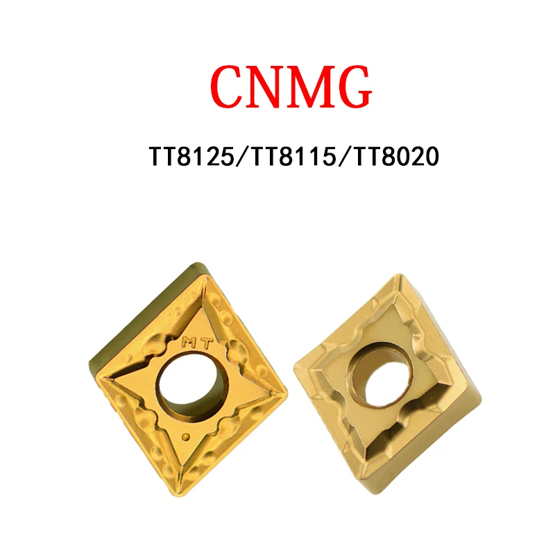 

CNMG120404 CNMG120404MT CNMG120408 CNMG120412 -ML/MT CNMG160608 TT7015 TT8115 TT8125 CNMG 10PCS Carbide Inserts Lathe Cutting