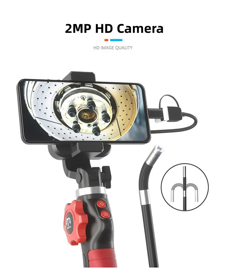 

Промышленный эндоскоп с камерой 2 МП, 1080P, 180 градусов