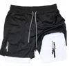 Anime Performance Shorts Men GYM Casual Sports Summer Compression Shorts Workout Running Mesh 2 In 1 Sport Short Pants 1
