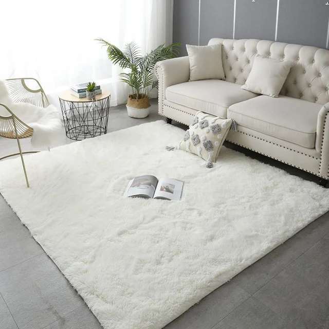 Peluche soggiorno tappeto salotto peloso grande tappeto In camera da letto  decorazione moderna per camera dei