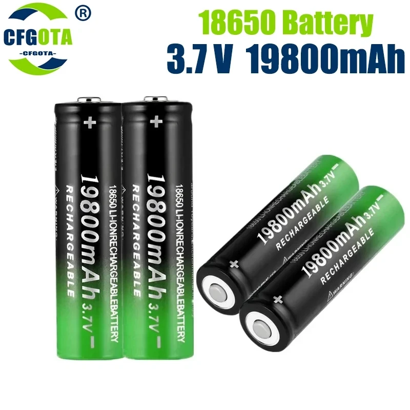 

18650 Rechargeable Battery 3.7V 18650 19800mAh Capacity Li-ion Rechargeable Battery For Flashlight Torch Battery