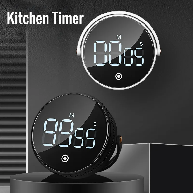 Baseus Magnetic Countdown Alarm Clock Kitchen Timer Manual Digital Timer  Stand Desk Clock Cooking Timer Shower Study Stopwatch - Kitchen Timers -  AliExpress