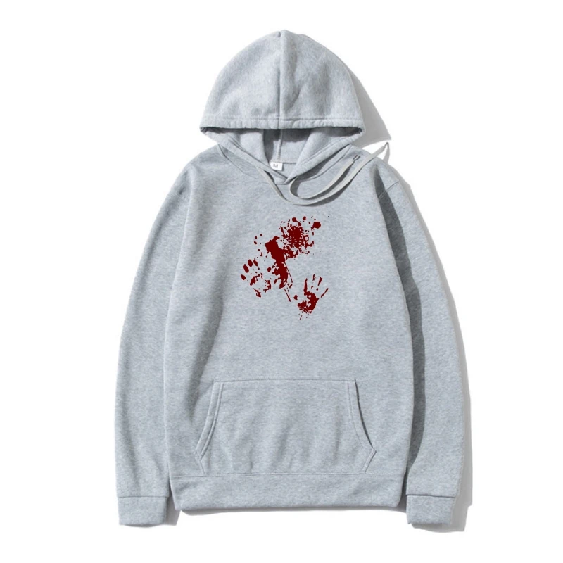 

Summer Fashion Stree Outerwear Zombie Attack Blood Spattered Bloody Halloween Fashion Printed men's Outerwear Warm