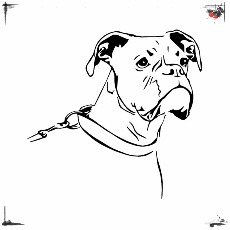 

Автомобильная Наклейка 16 см * 15 см, Мультяшные боксеры, собака, забавные животные, ПВХ автомобильные украшения, аксессуары, наклейка, креативный Водонепроницаемый черный/белый