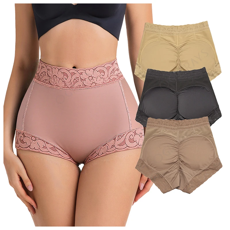 Alt: "Women's Seamless Butt Padded Shapewear Panties from Acuvick"