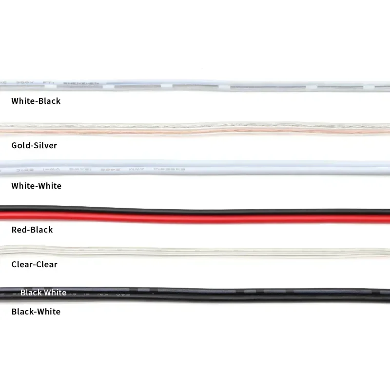 Description Picture 3 of item5m/10m/20m UL2468 2 Pins Electrical Wire 30 28 26 24 22 20 18 16AWG Tinned Copper Insulated PVC Extension LED Strip Cable