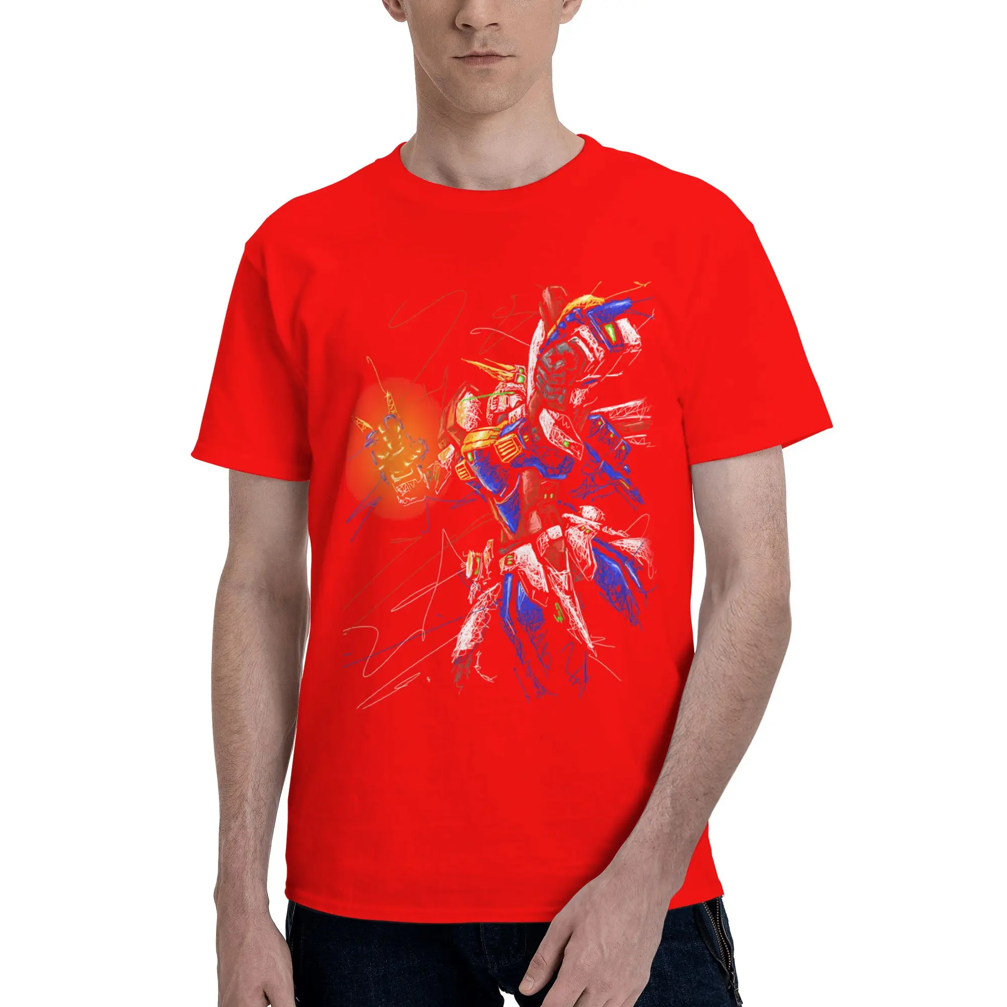Gundam Graphic 100% Cotton Funny T-Shirt