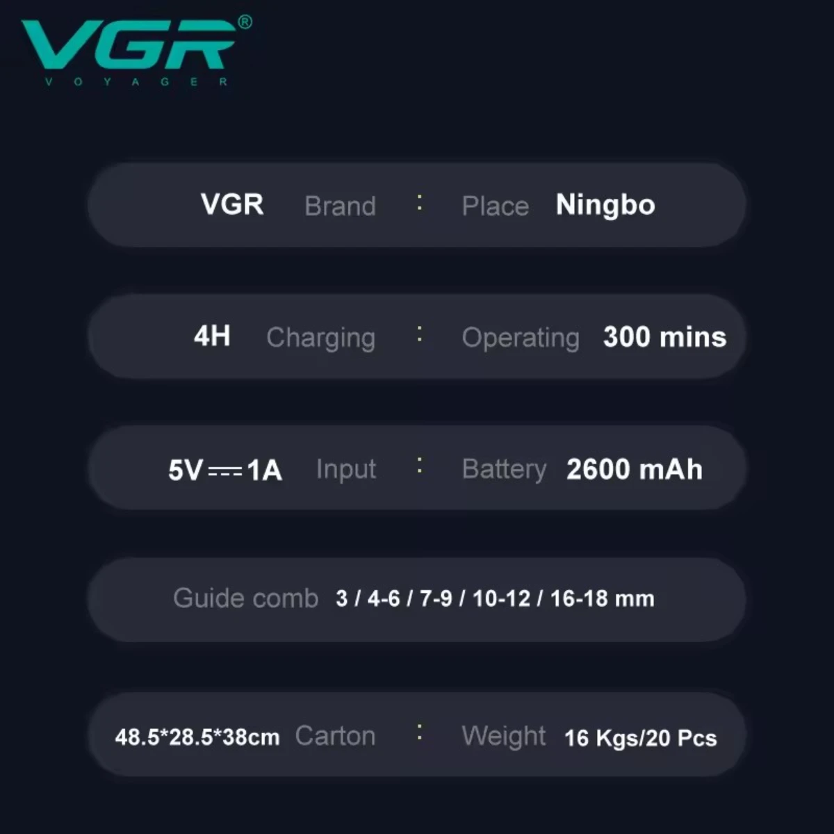 VGR ماكينة حلاقة الشعر رجال ماكينة حلاقة الشعر ماك...