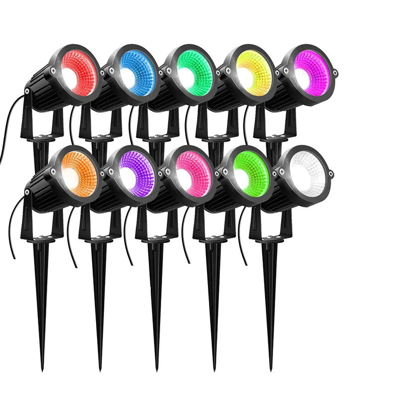 8PCS Garden Decorative Lighting LED Spotlight 5W Outdoor Waterproof Lawn Light Garden LED Tree Spotlight AC110V 220V DC12V lawn lamp garden lighting