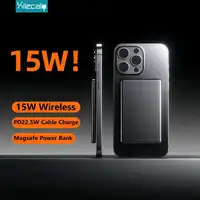 Xilecaly Thin Power Bank 5000mAh Magnetic Wireless Charger External Battery PD 20W Fast Charging PowerBank For Magsafe iPhone 16 2