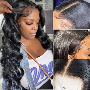 Luxo em Cada Fio: Peruca Lace Front Ondulada de 30 Polegadas - Densidade 180 e Fechamento de Lace para um Estilo Único