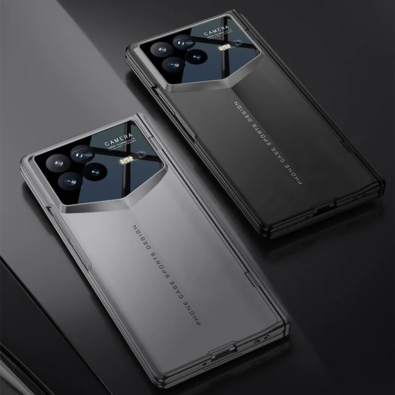 Magnetic Stand Hinge Outer Glass Case For Xiaomi Mix Fold 4 Luxury Plating All-i