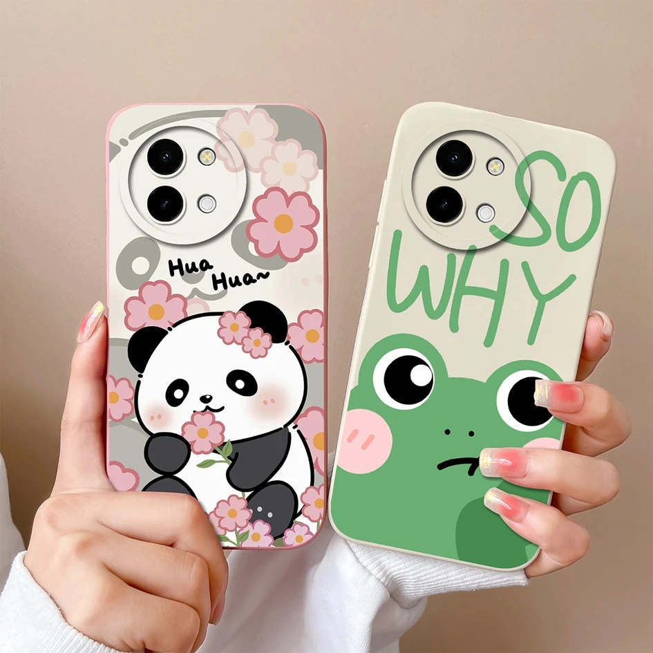 Stylish Painted Anti-Slip Liquid Silicone Phone Case