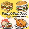 Food Bold-easy Patterns Coloring Book for Adults Cute Drawing Book Perfect Gift for Party and Birthday 1