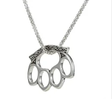 

Stylish Style Zinc Alloy Metal Brass Knuckle Duster Outdoor Safety Defense Portable Backpack Decorative Pocket EDC Tool