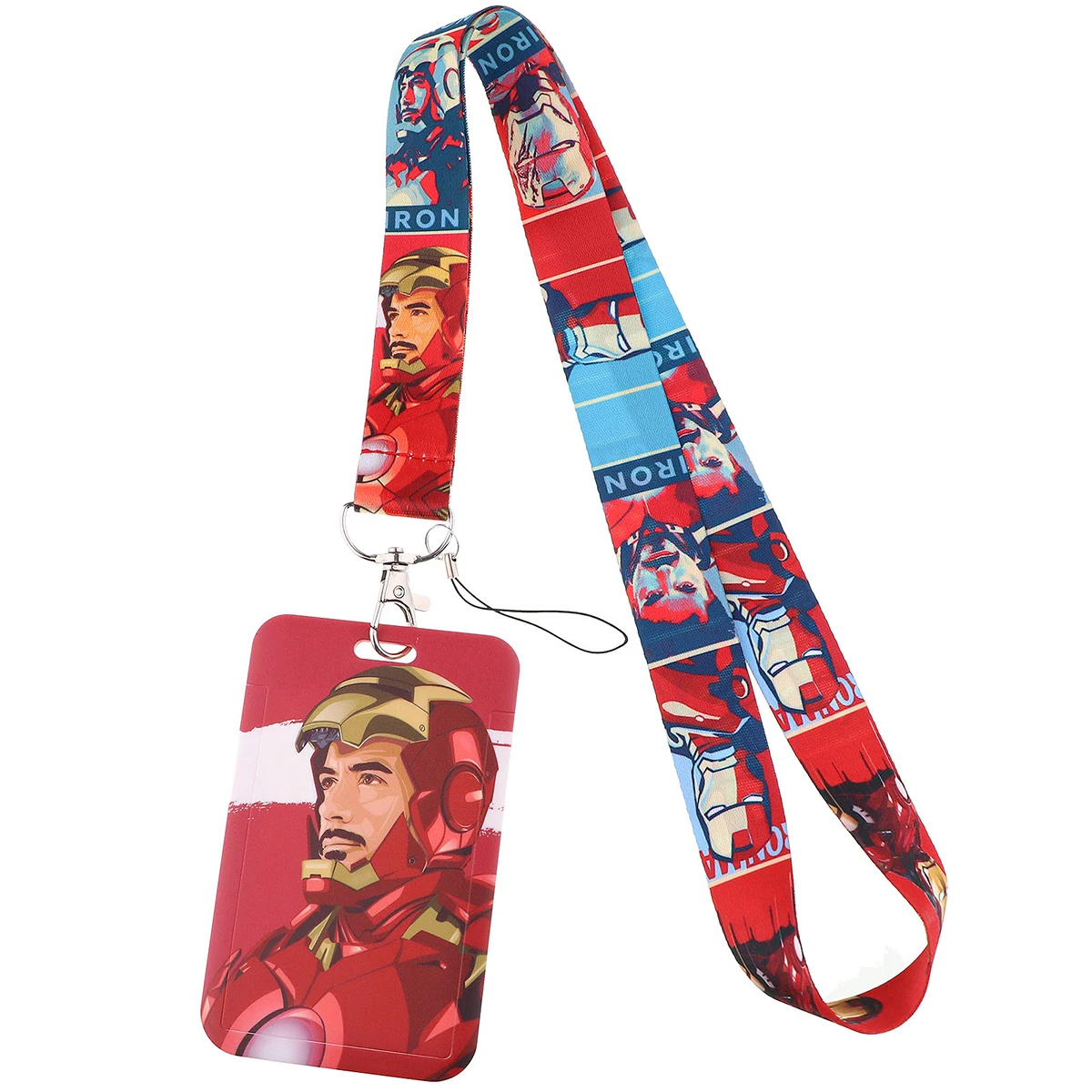 Yq1058 Anime Hulk Lanyard Gif Telefoontouw Zwart Panter Sleutelhanger Id Card Badge Houder Cartoon Hals Riem Lariat Cadeau