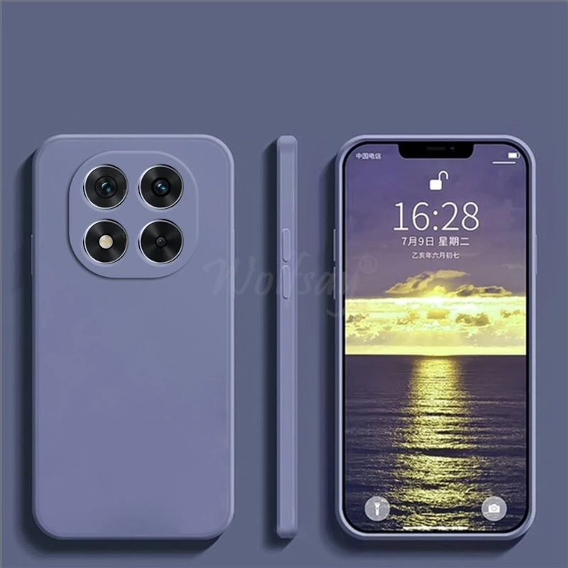 ل Xiaomi POCO X7 حافظة السائل سيليكون عادي المطاط...