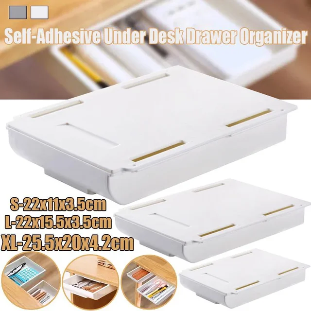 Ön Adagoló Asztal Alatt Az Iskola Asztali Tároló Fiókok Ceruza Iroda Otthoni Szervező Íróasztal Rejtett Doboz Fiók