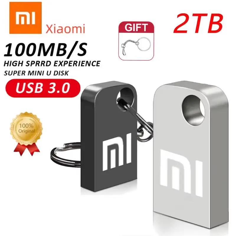 Xiaomi MIJIA Pen Drive as pen drive,usb flash drive,flash drive 2TB USB3.0 1TB Metal High Speed Flash Disk 512 256 128GB Usb Memory Stick Pendrive For PC/Laptop/Ps4 Cont
