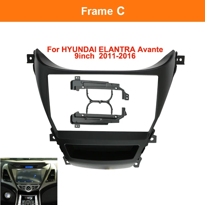 車用インストルメントパネル に適合する ヒュンダイ I30 2011年式 2DIN カーラジオ ステレオ フェイシア ダッシュフレー 9インチ 2Din カーオーディオフレーム ナビゲーションフェイシアパネル カーDVDプラスチックフレームフェイシア HYUNDAI 車 2 DIN 車 に適合する DVD フレーム オーディオ アダプター ダッシュトリムキット フェイシアパネル 9インチ に適合する 車 2Din 車DVD フレーム  ...