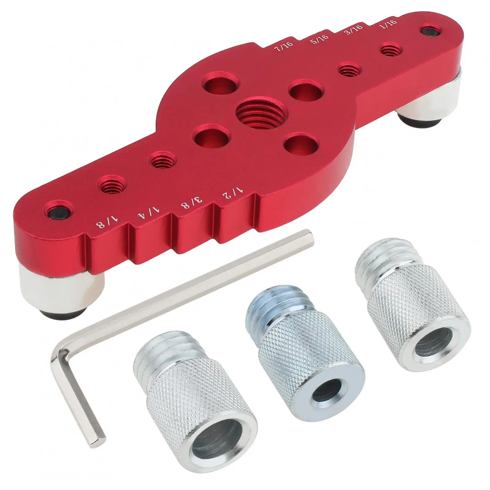 

Vertical Hole Drilling Dowel Jig Kit Self Centering Line Scriber Drill Guide Woodworking Dowelling Jig Locator for Marking Holes