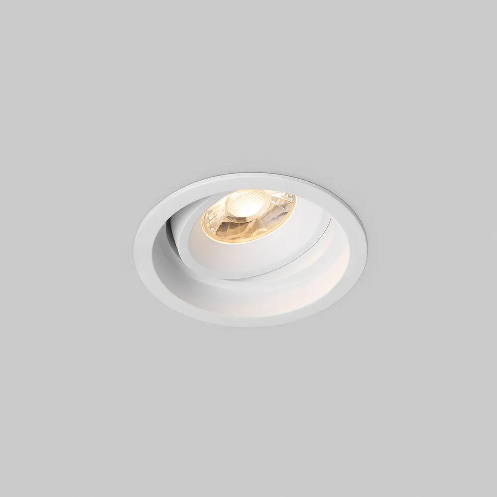 13W Gimble Downlight White COB with 1.2m Flex & Plug