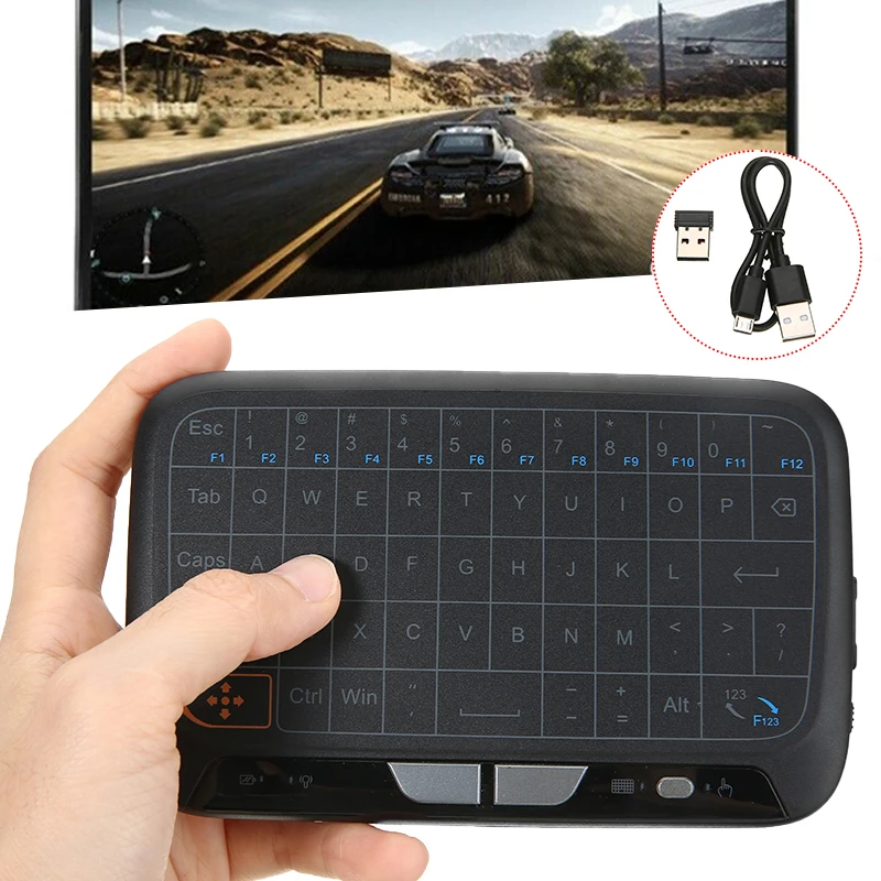 

1pc 2.4GHz Wireless Touchpad & Keyboard USB Rechargeable For Windows W/Air Mouse/Gaming Remote Controller For Andorid TV-Box