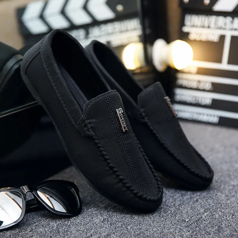 Fashion Men's Loafers Low-top Casual Shoes for Men Comfort Soft Male Social Shoes 2024 Men's Flat Driving Shoes Chaussure Hommes 2