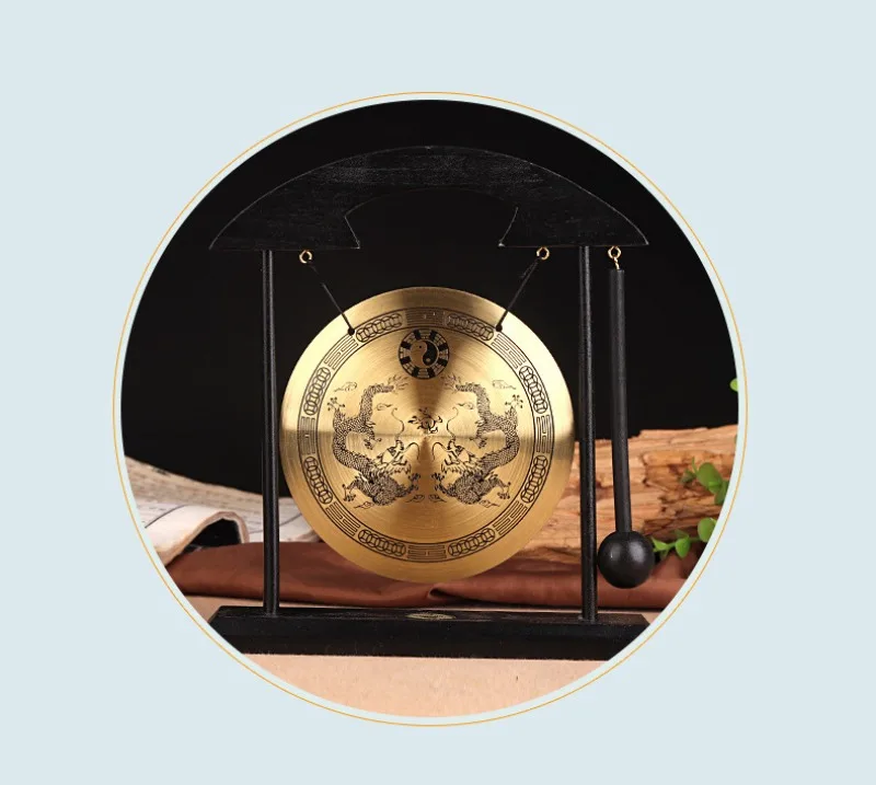 Description Picture 2 of itemSupport Gong Cymbals Vintage Percussion Instruments Home Decorative Bong Handicraft Zodiac Meditation Sound Healing Instrument