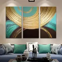 Mintura,3 Pcs/Set Handpainted Abstract linellae Oil Painting On Canvas,Wall Art Picture,Room Decor Poster,Modern Home Decoration 4