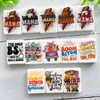 10pcs New Mini Printed Silicone Beads Food Grade Baby Toy Pacifier Chain For Jewelry Making DIY necklace Accessories 3