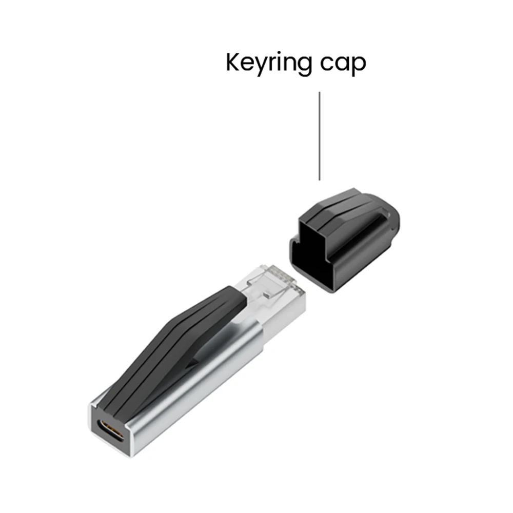 USB Type-C - イーサネットアダプター 1000Mbps ギガビット高速 RJ45 - Type-C アダプター MacBook ラップトップ用ネットワークカード